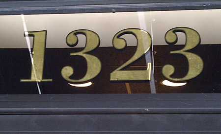 geniune gold leaf transom numbers