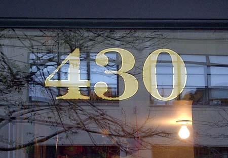 gold leaf transom numbers