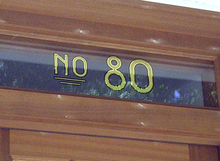 geniune gold leaf transom numbers